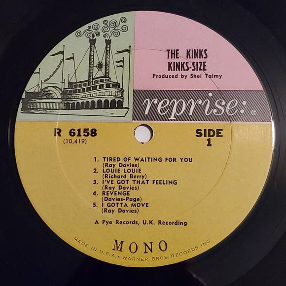 Vinyl Record 33 The Kinks Size All Day and All of the night Reprise 6158 NM - Picture 3 of 14